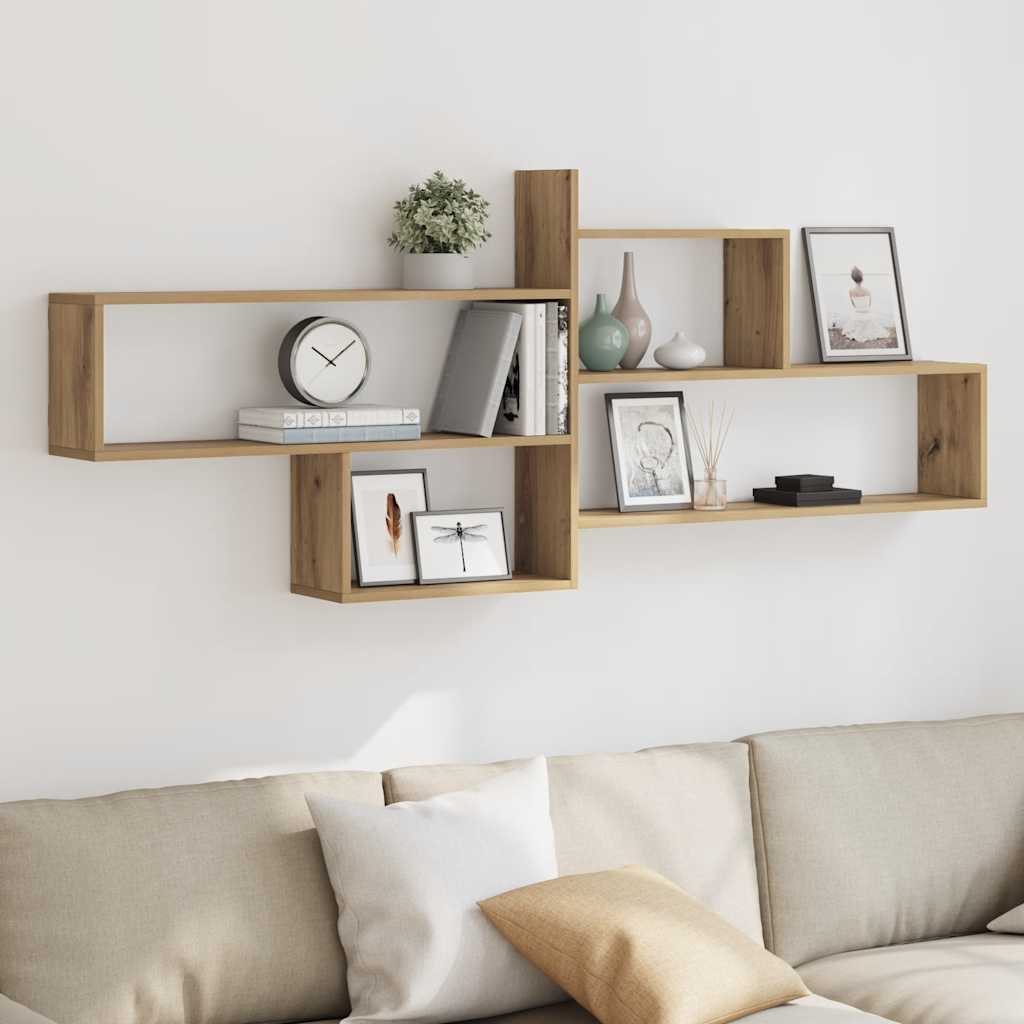 Wandregal Artisan-Eiche 167,5x18x68 cm Holzwerkstoff