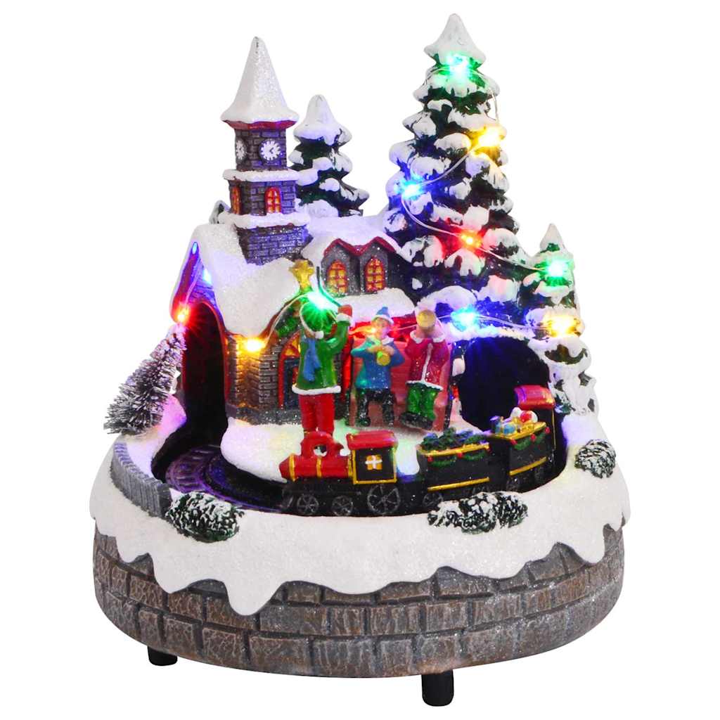 Weihnachtlicher Tisch 16 x 16 x 19 cm Harz Mehrfarbig