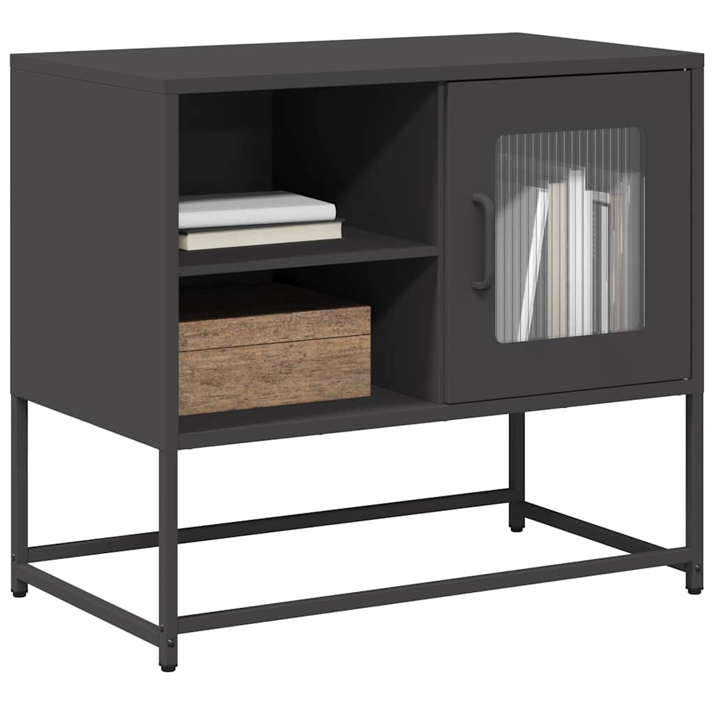 TV-Schrank Schwarz 68x39x60,5 cm Stahl