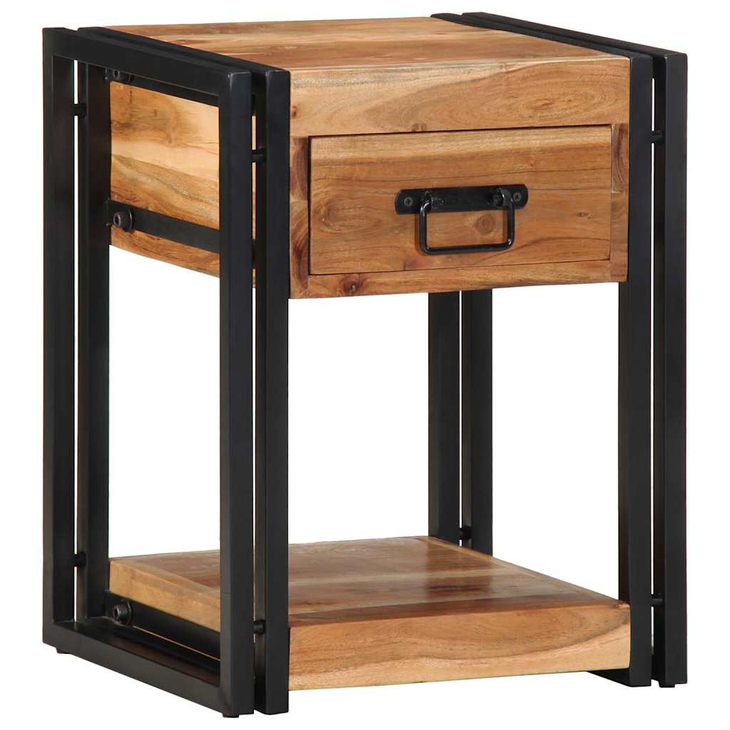 Nachttisch 2 stk. Braun 40 x 35 x 50 cm Massivholz Akazie