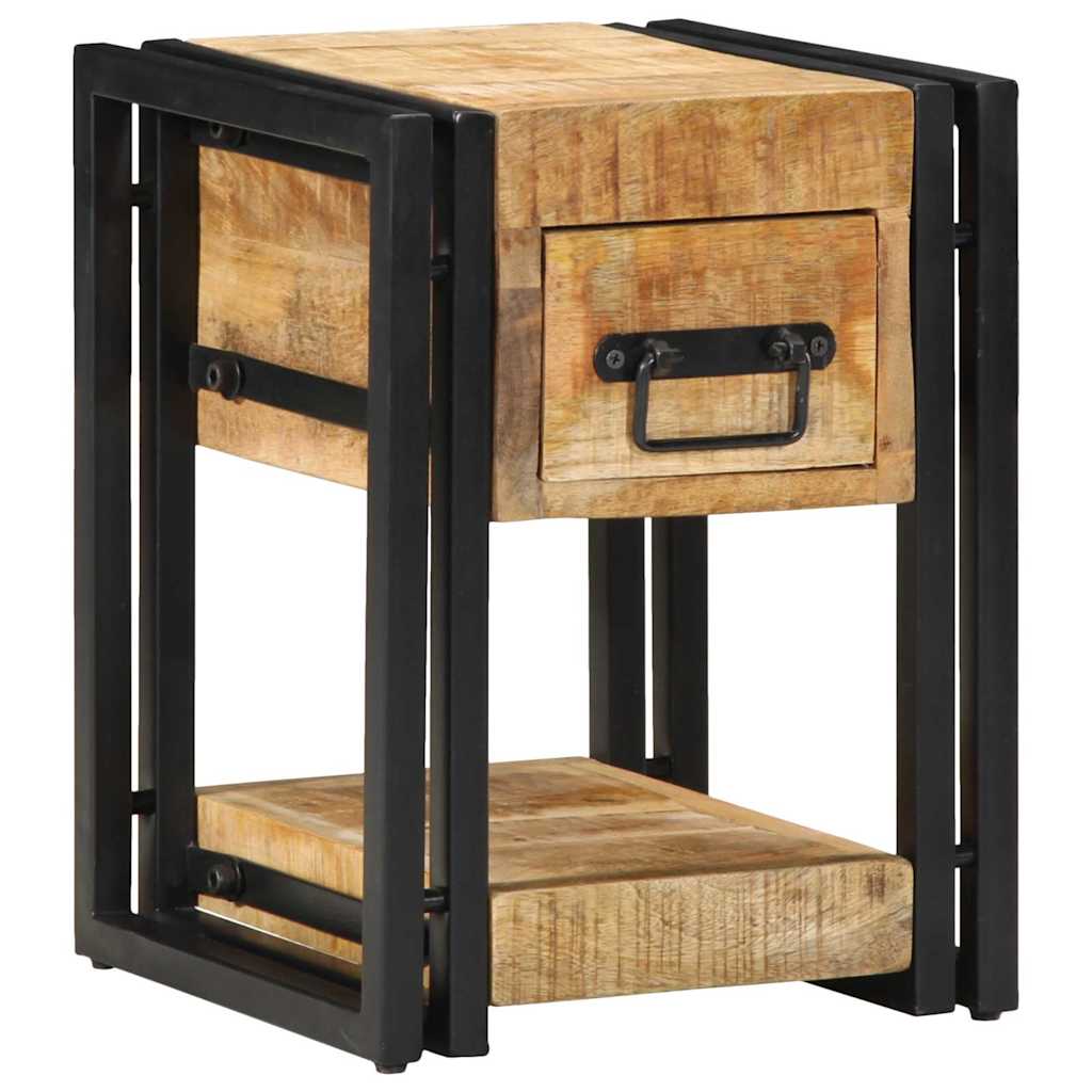Nachttisch Braun 30 x 30 x 40 cm Massivholz Mango