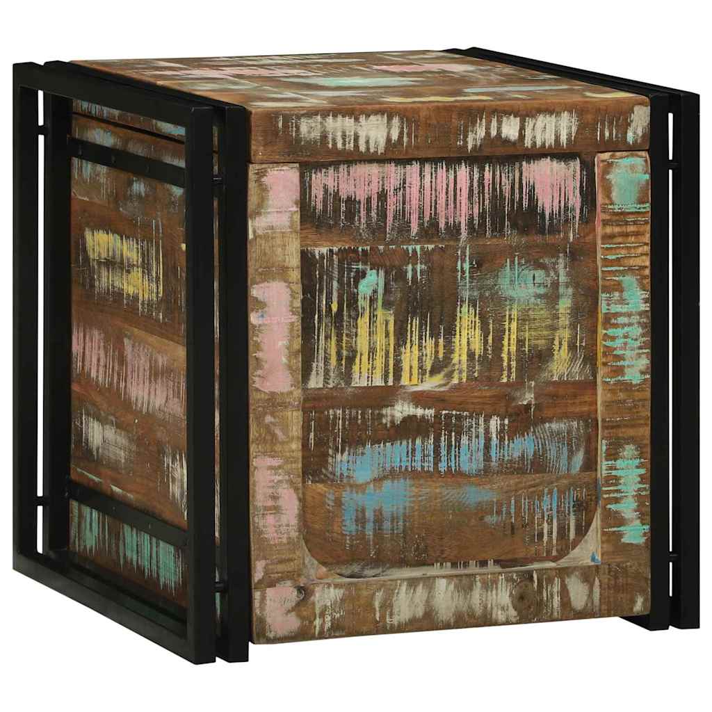 Aufbewahrungsbox Braun und Schwarz 50 x 50 x 50 cm