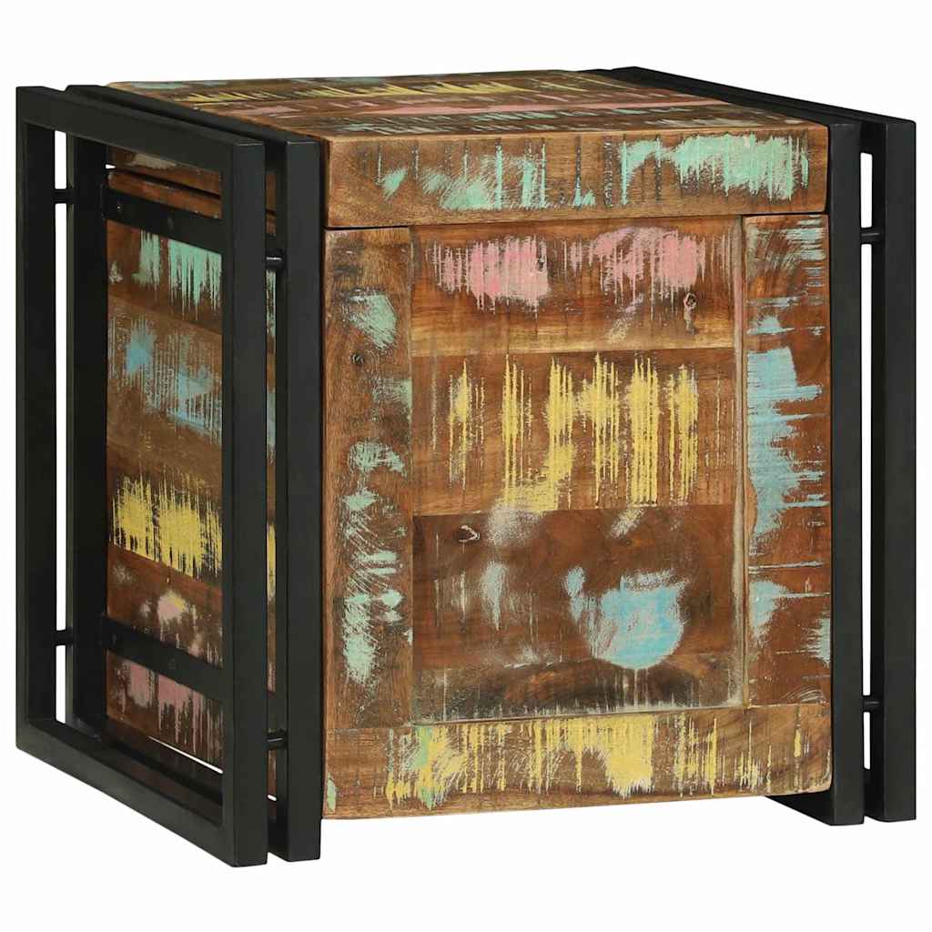 Aufbewahrungsbox Braun und Schwarz 40 x 40 x 40 cm
