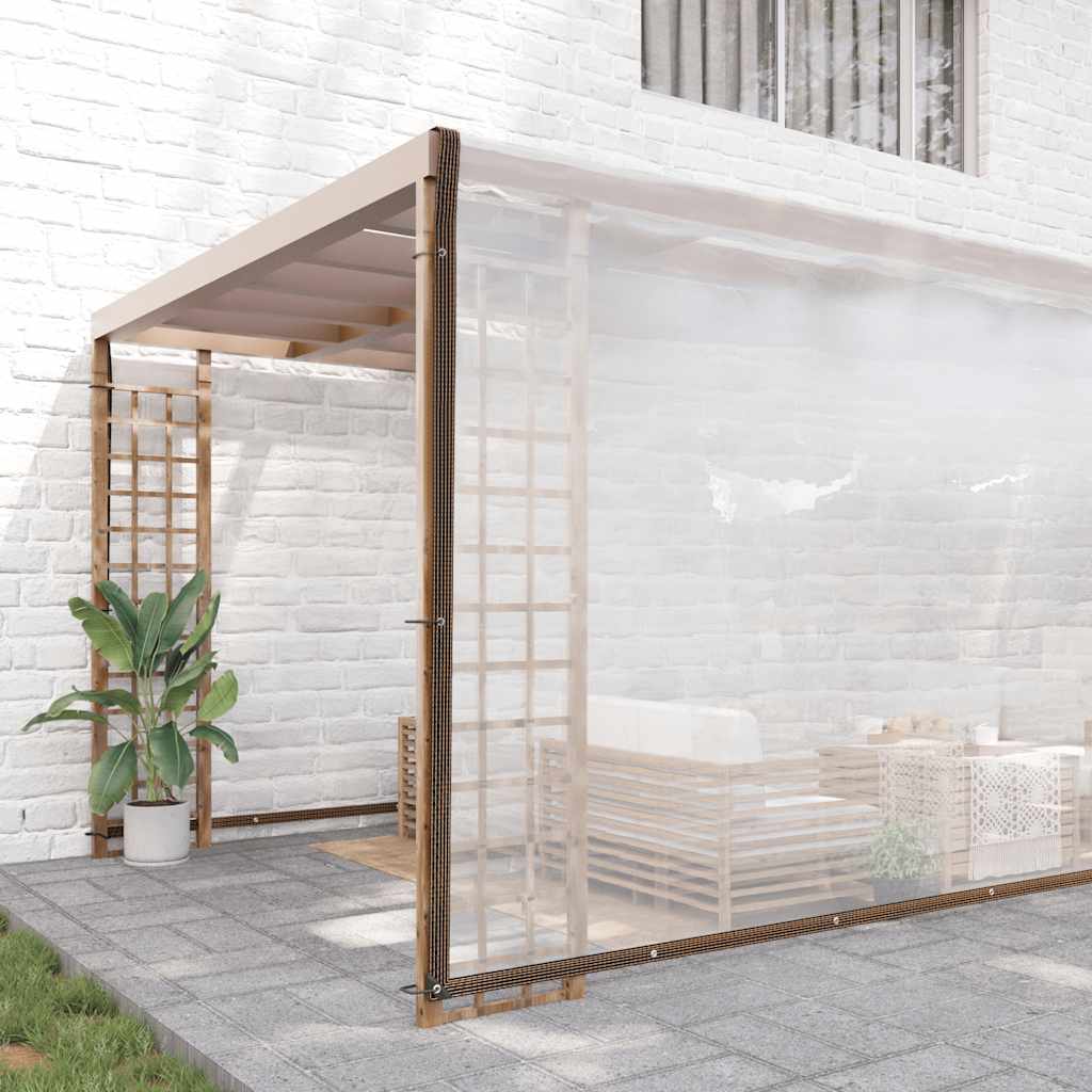 Transparente Plane mit Ösen 8x12 m Polyethylen