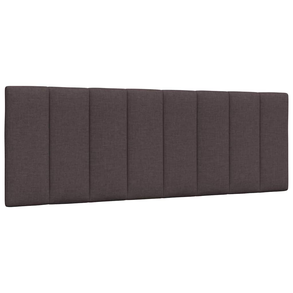 Kopfteil-Kissen "Hanko" Dunkelbraun 120 cm Stoff