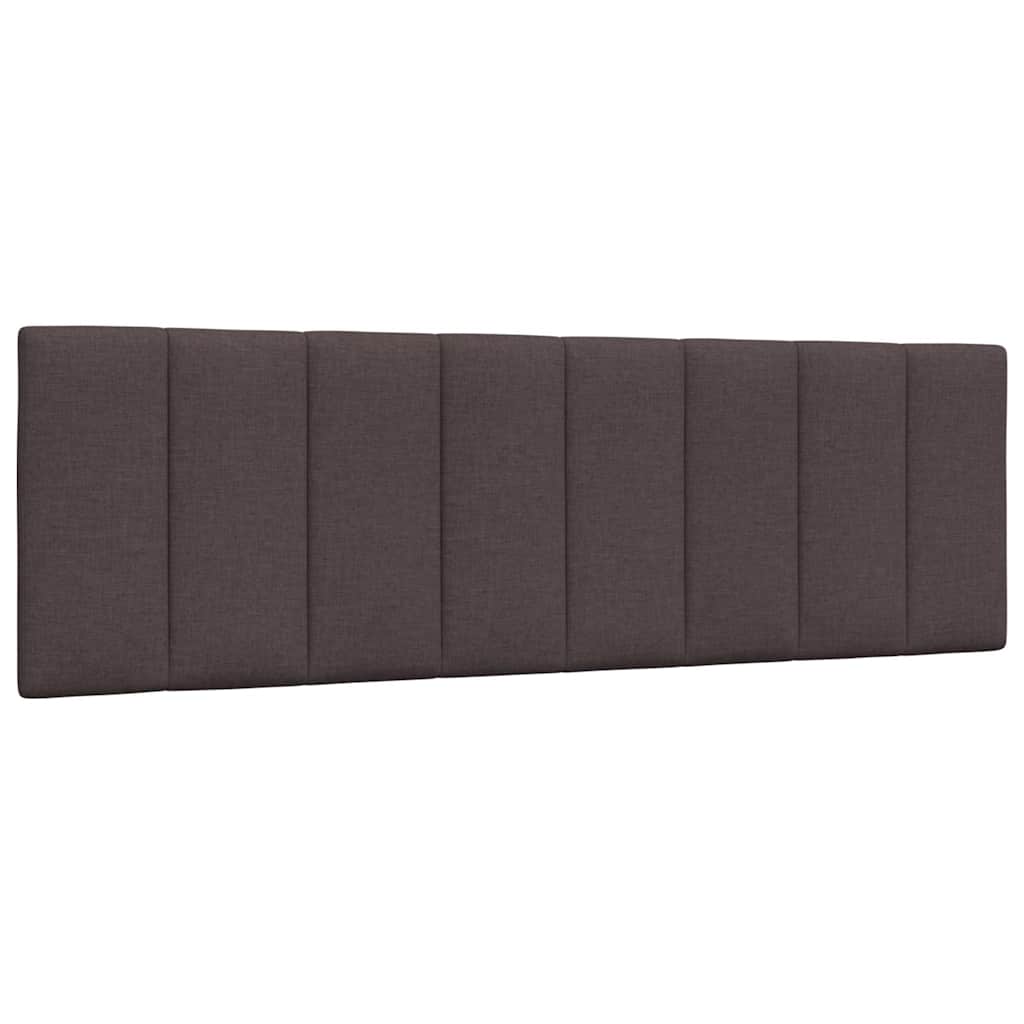 Kopfteil-Kissen "Hanko" Dunkelbraun 160 cm Stoff
