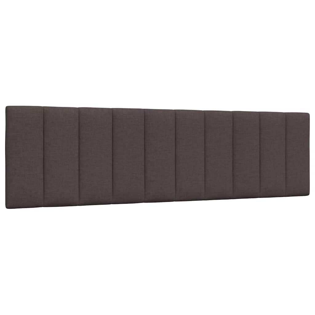 Kopfteil-Kissen "Hanko" Dunkelbraun 180 cm Stoff