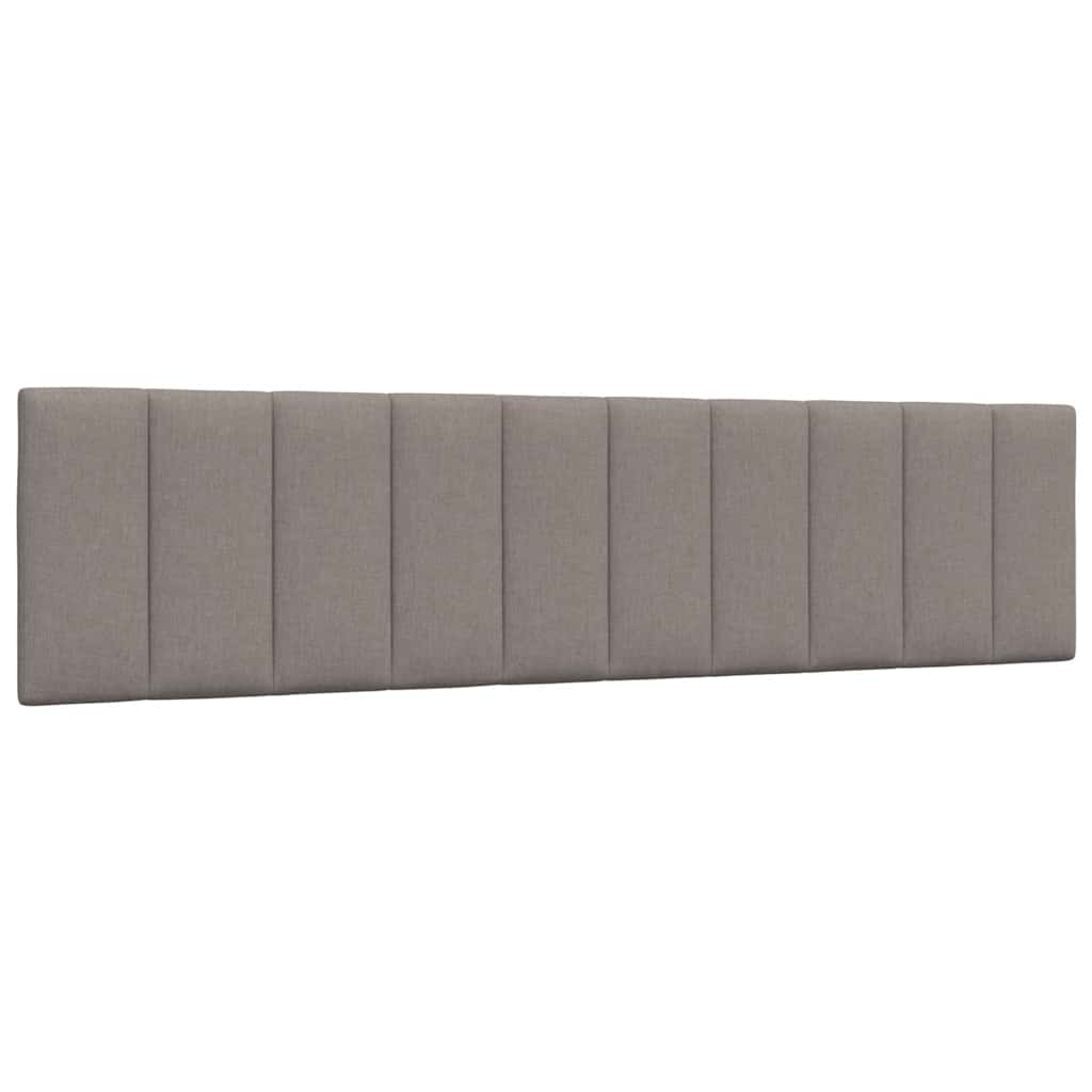 Kopfteil-Kissen "Hanko" Taupe 200 cm Stoff
