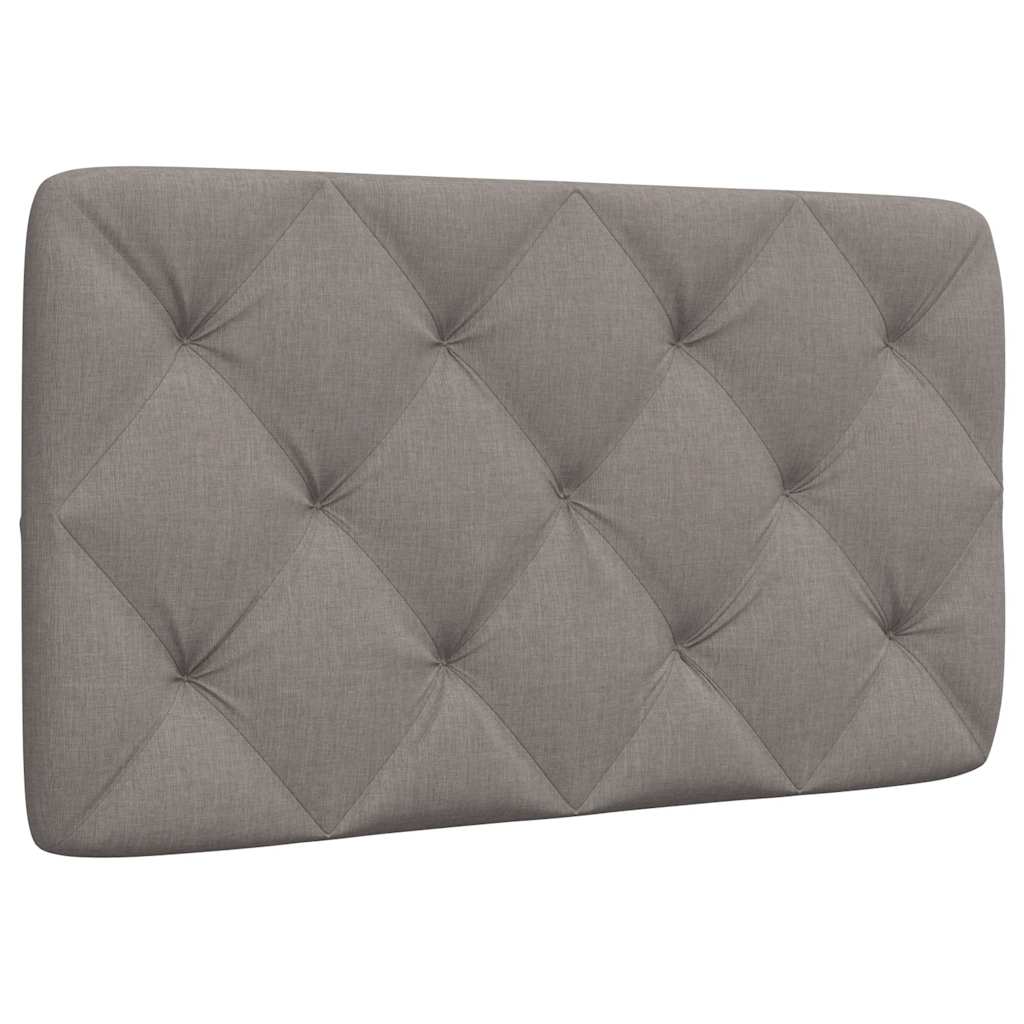 Kopfteil-Kissen Taupe 80 cm Stoff
