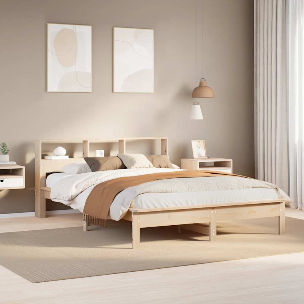 Massivholzbett ohne Matratze 140x190 cm Kiefernholz