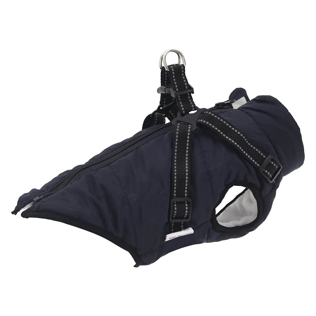 Hundemantel Geschirr Wasserdicht Reflektierend Marineblau L40