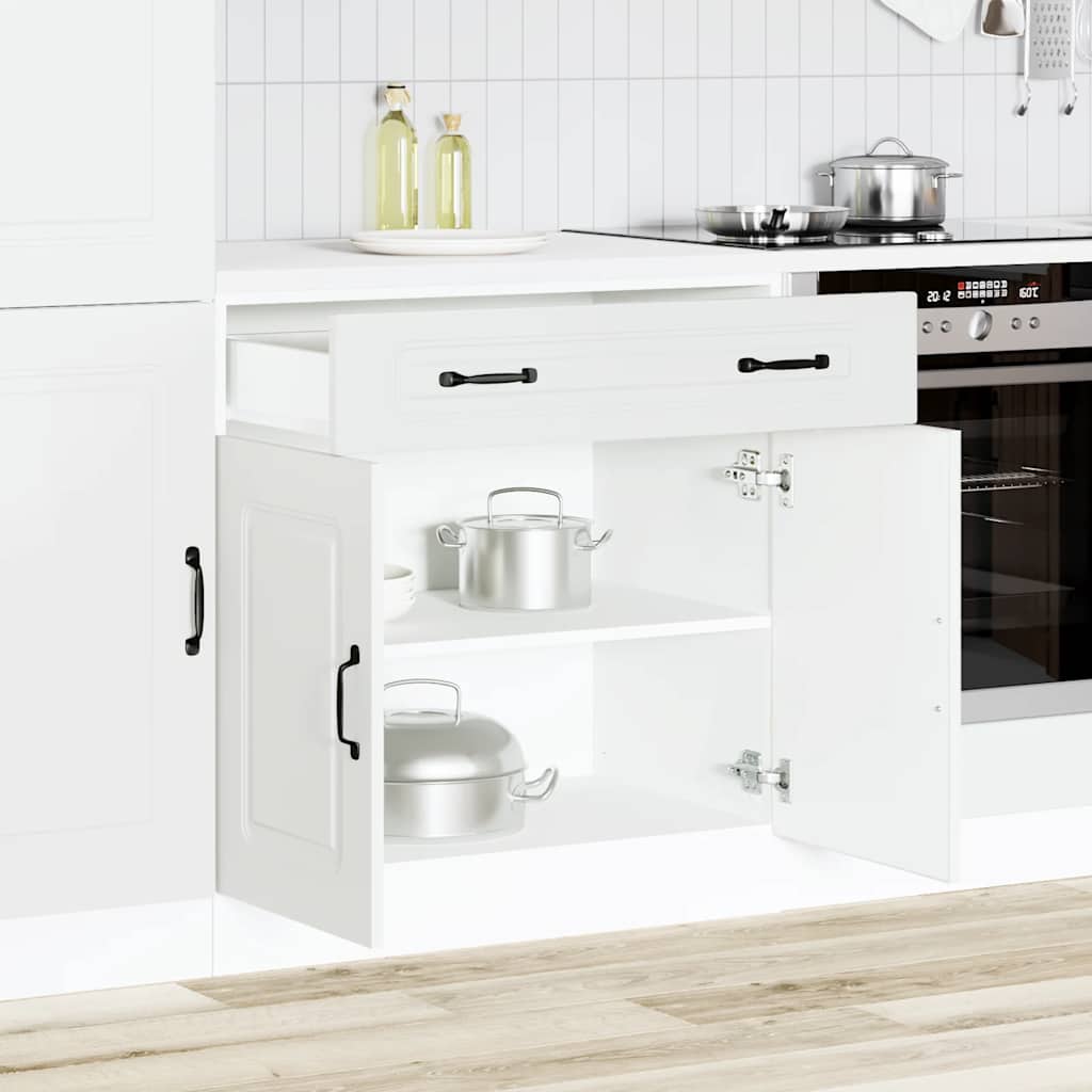 Küchenunterschrank Kalmar Weiß Holzwerkstoff