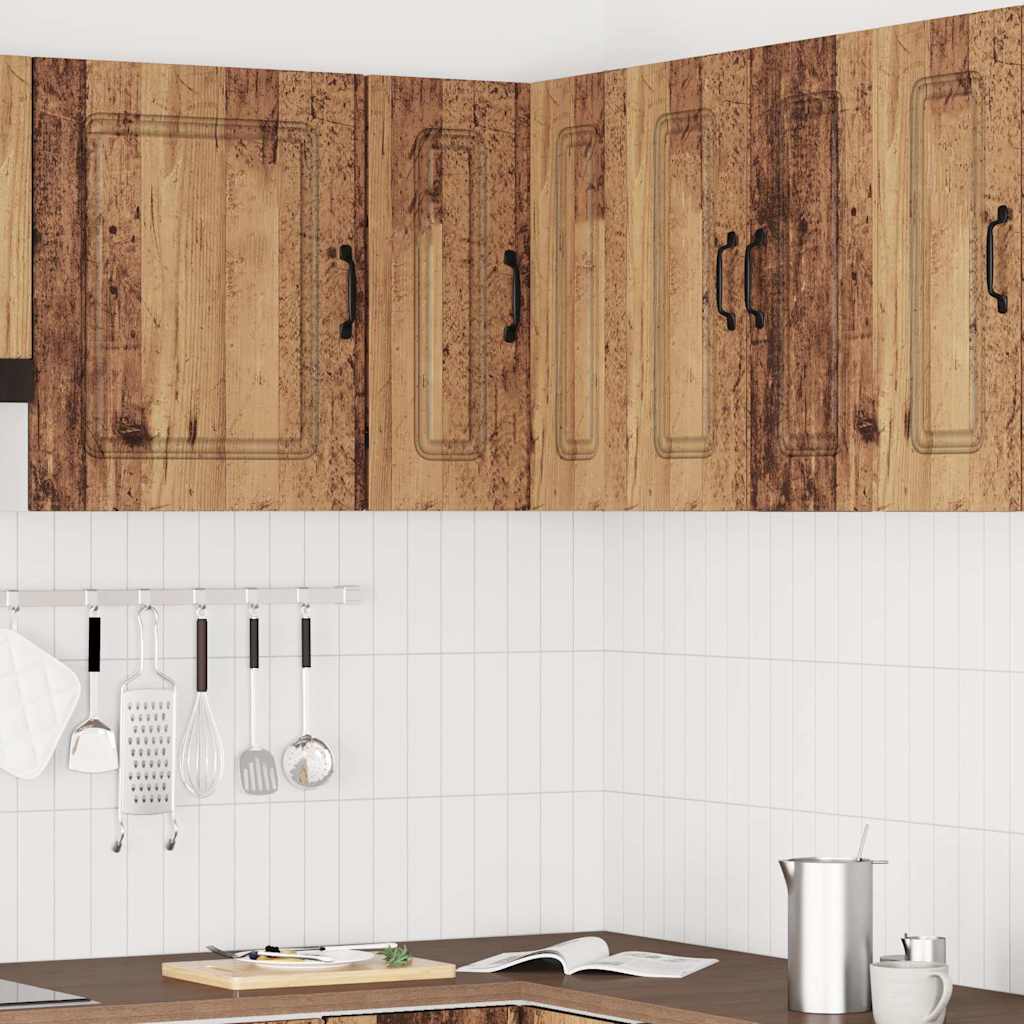 Küchen-Eckhängeschrank Kalmar Altholz-Optik Holzwerkstoff