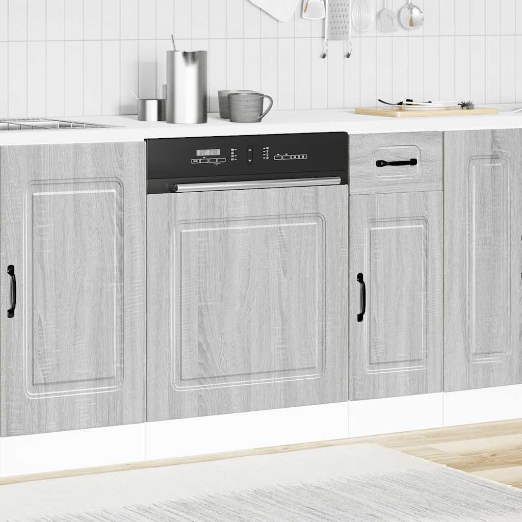 Geschirrspülerblende Kalmar Grau Sonoma 60x1,5x57 cm
