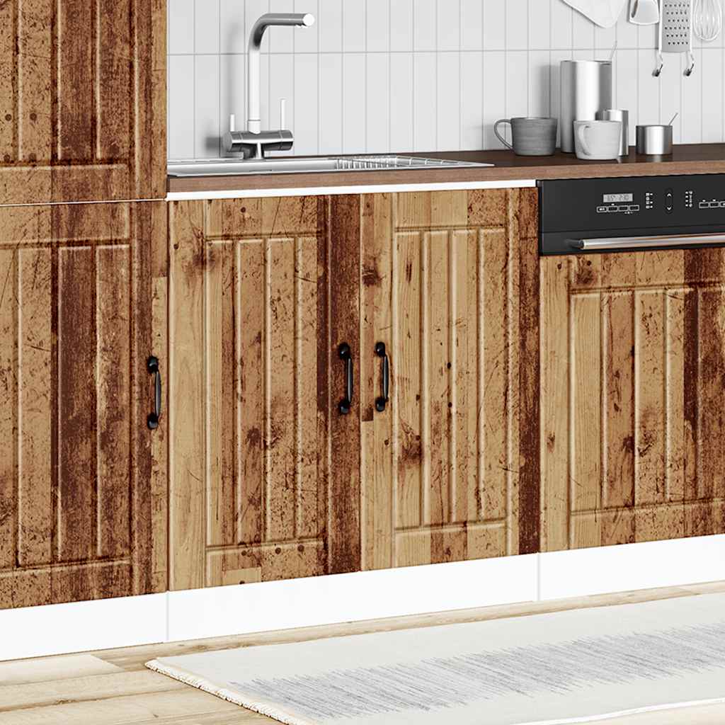 Spülenunterschrank Lucca Altholz-Optik Holzwerkstoff