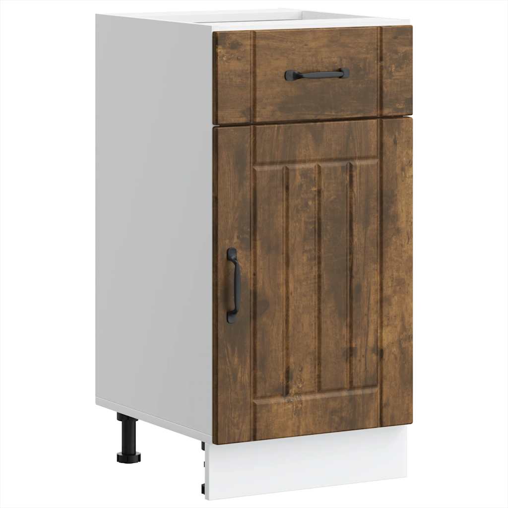 Küchen-Unterschrank Lucca Räuchereiche Holzwerkstoff