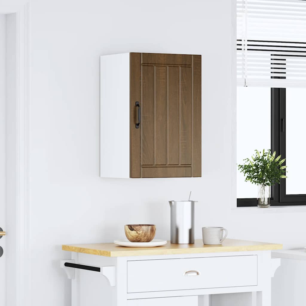 Küchen-Hängeschrank Lucca Braun Eichen-Optik Holzwerkstoff