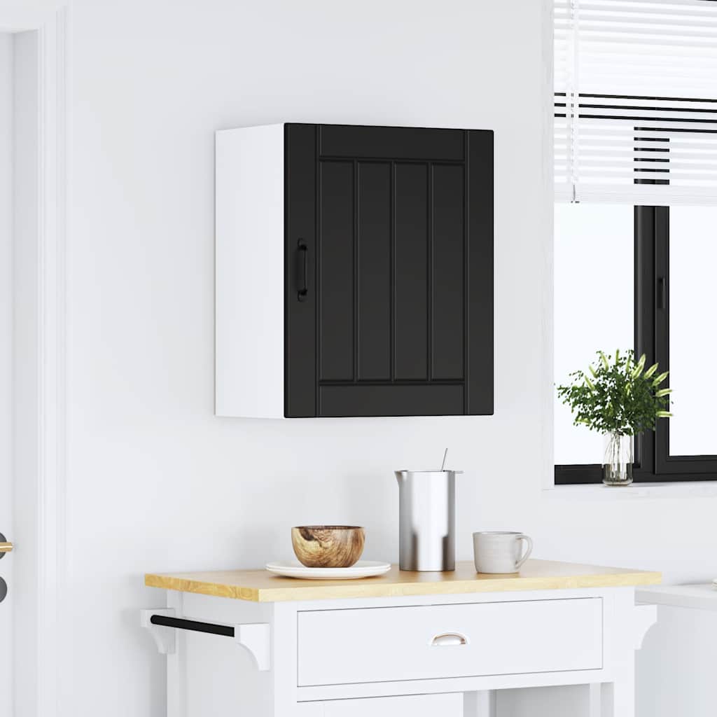 Küchen-Hängeschrank Lucca Schwarz Holzwerkstoff