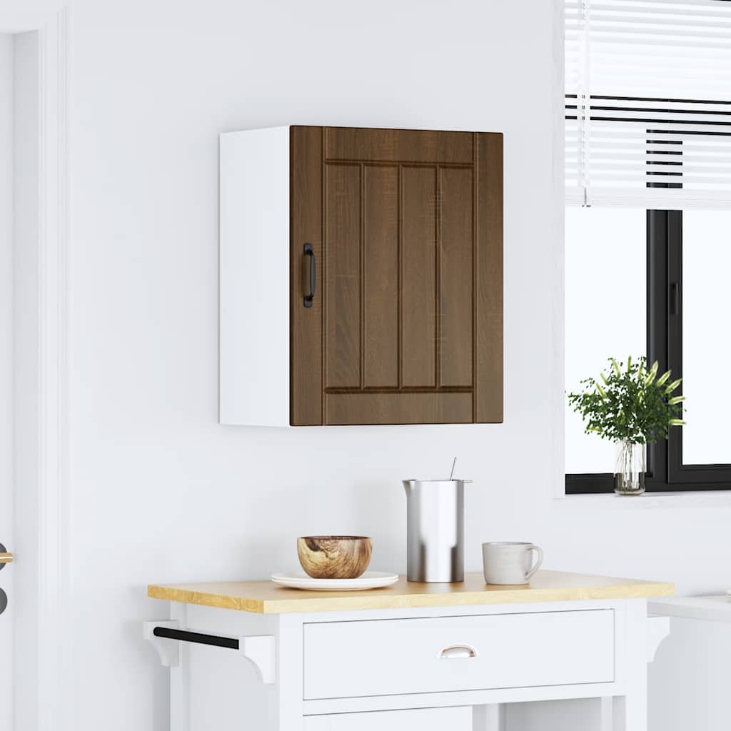 Küchen-Hängeschrank Lucca Braun Eichen-Optik Holzwerkstoff