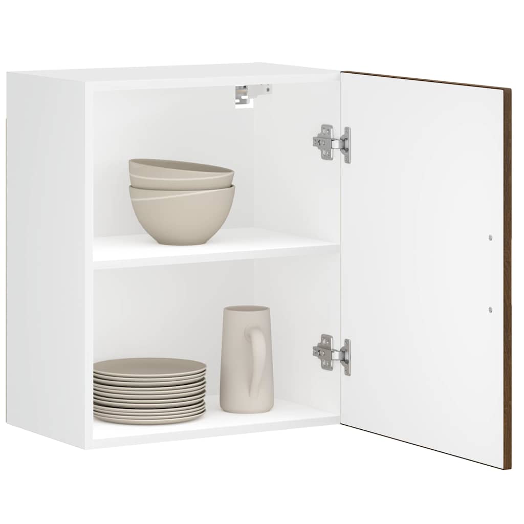 Küchen-Hängeschränke 2 Stk. Braun Eichen-Optik Holzwerkstoff