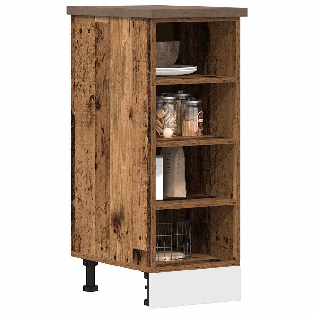 Unterschrank Riga Altholz-Optik 30x44,5x81,5 cm Holzwerkstoff