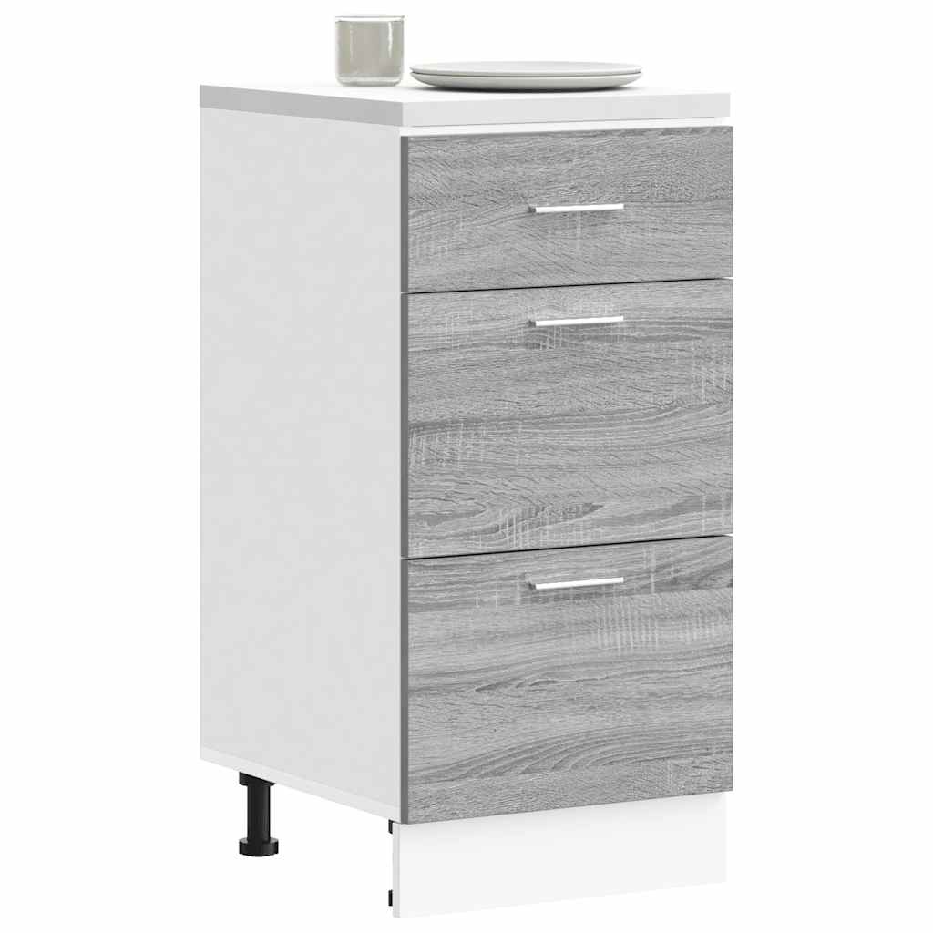 Unterschrank Lyon Grau Sonoma 40x46x81,5 cm Holzwerkstoff