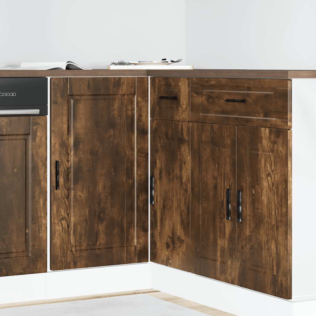 Küchenunterschrank Porto Räuchereiche Holzwerkstoff