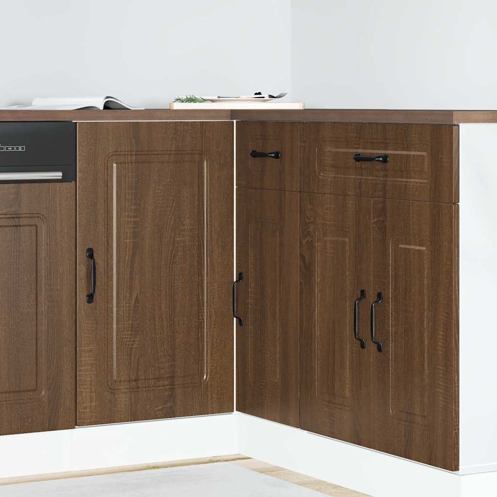 Küchenunterschrank Kalmar Braun Eichen-Optik Holzwerkstoff