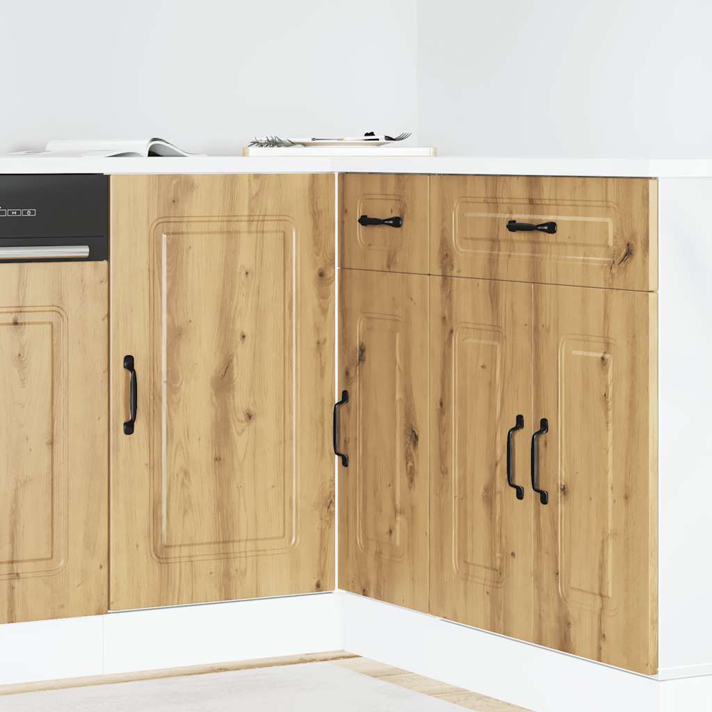 Küchenunterschrank Kalmar Artisan-Eiche Holzwerkstoff