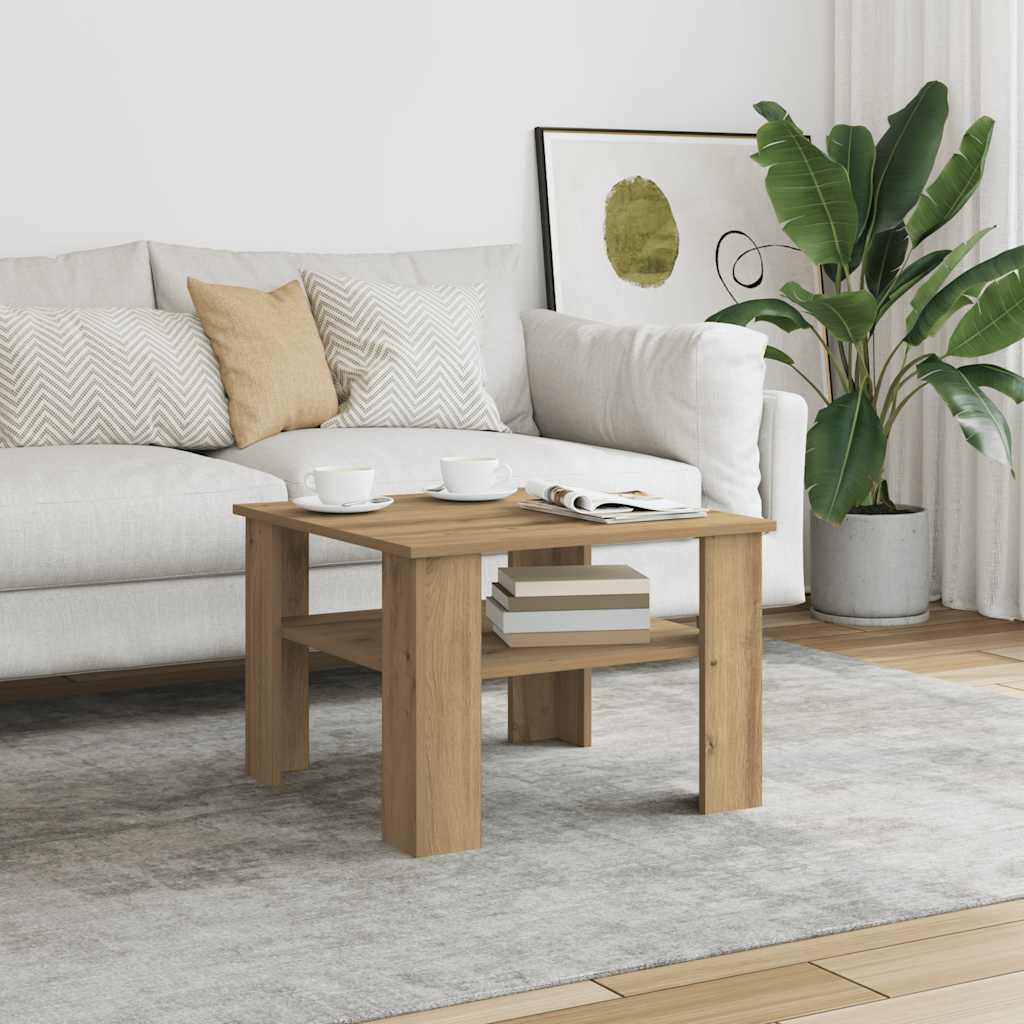Couchtisch Artisan-Eiche 60x60x42 cm Holzwerkstoff