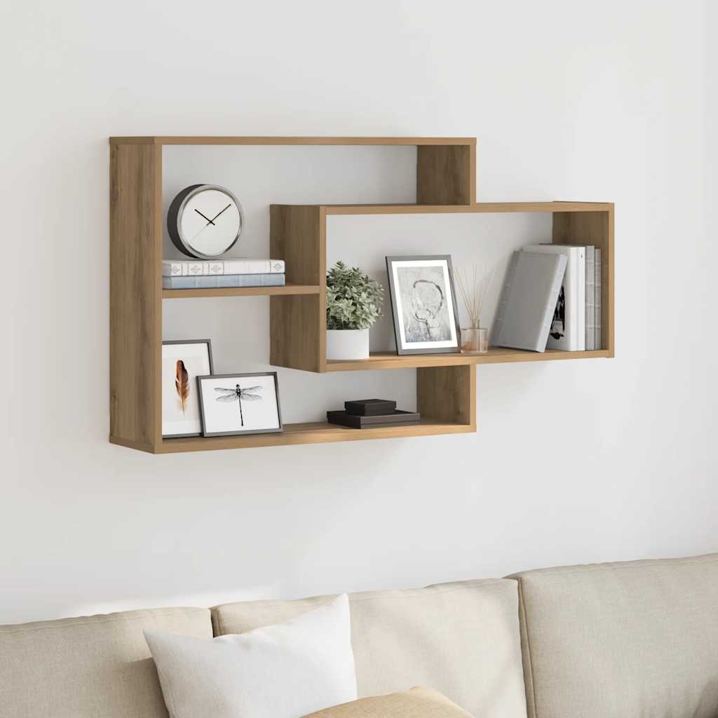 Wandregal Artisan-Eiche 104x20x58,5 cm Holzwerkstoff