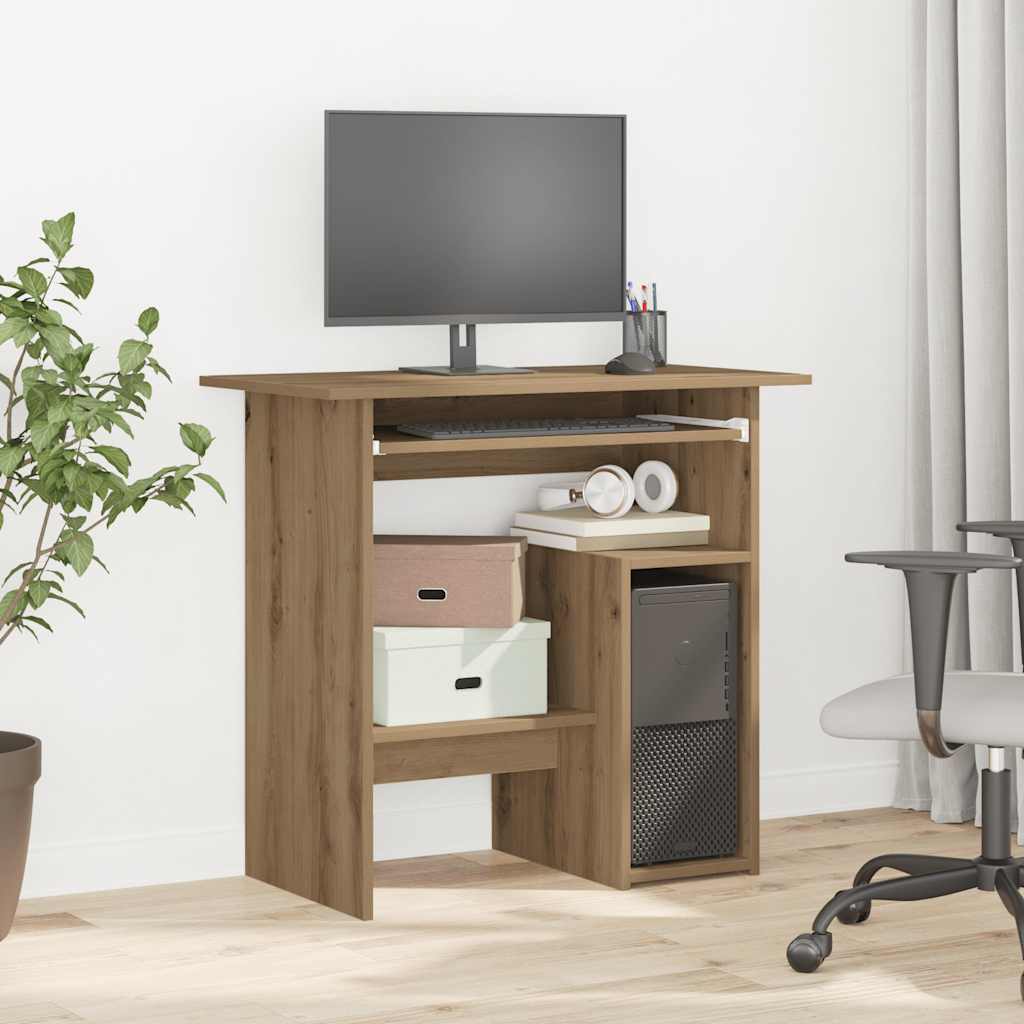 Schreibtisch Artisan-Eiche 80x45x74 cm Holzwerkstoff