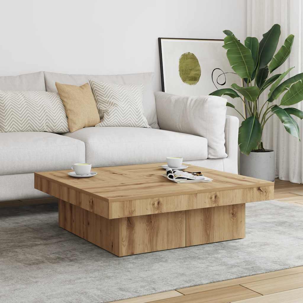 Couchtisch Artisan-Eiche 90x90x28 cm Holzwerkstoff