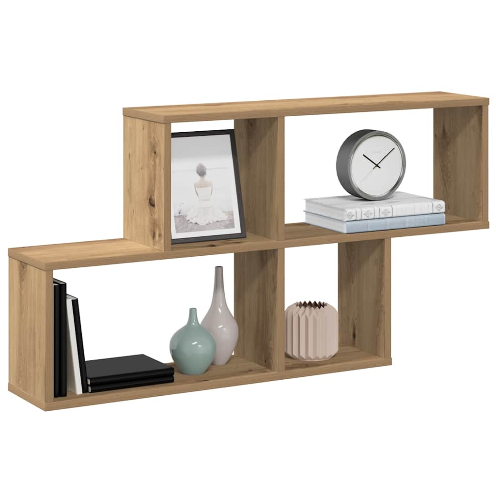 Wandregal Artisan-Eiche 100x18x53 cm Holzwerkstoff