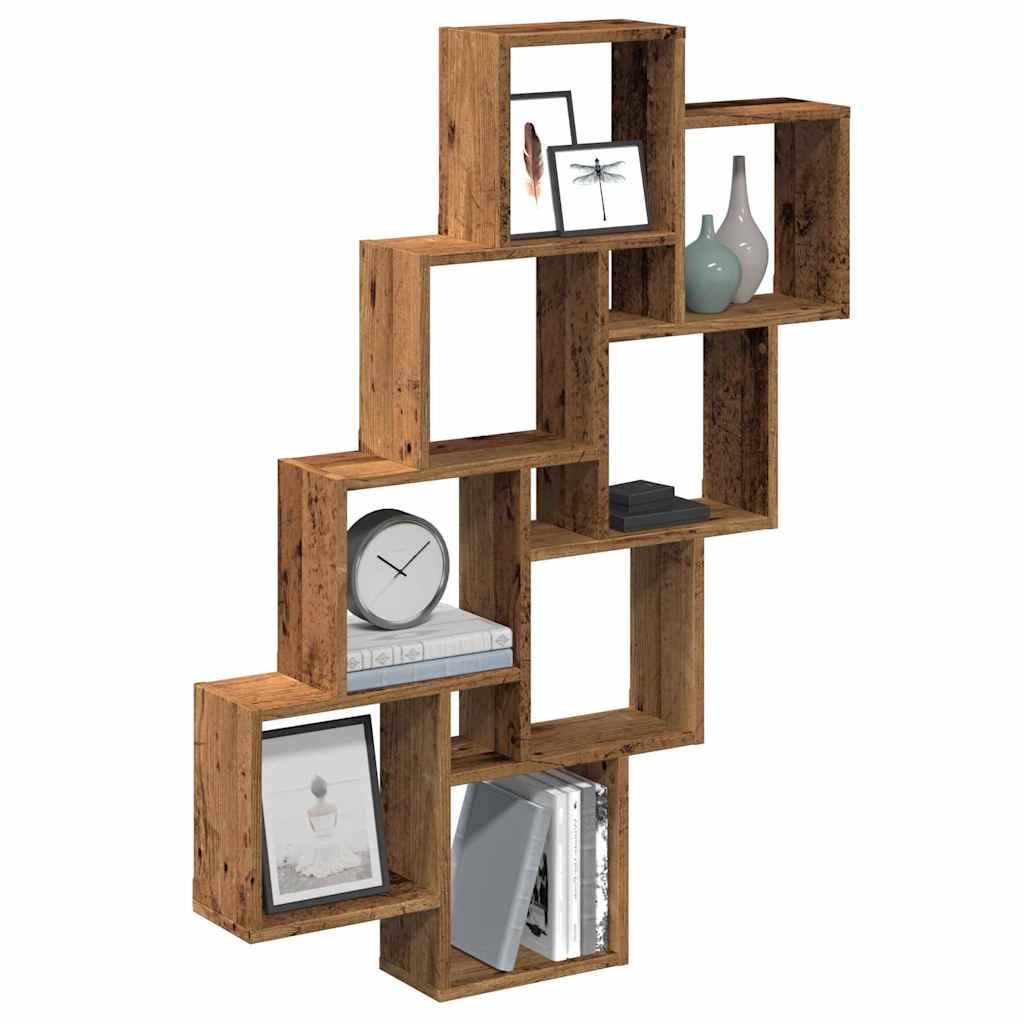 Würfelregal Altholz-Optik 90x15x119,5 cm Holzwerkstoff