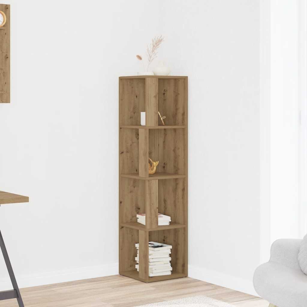 Eckregal Artisan-Eiche 33x33x132 cm Holzwerkstoff