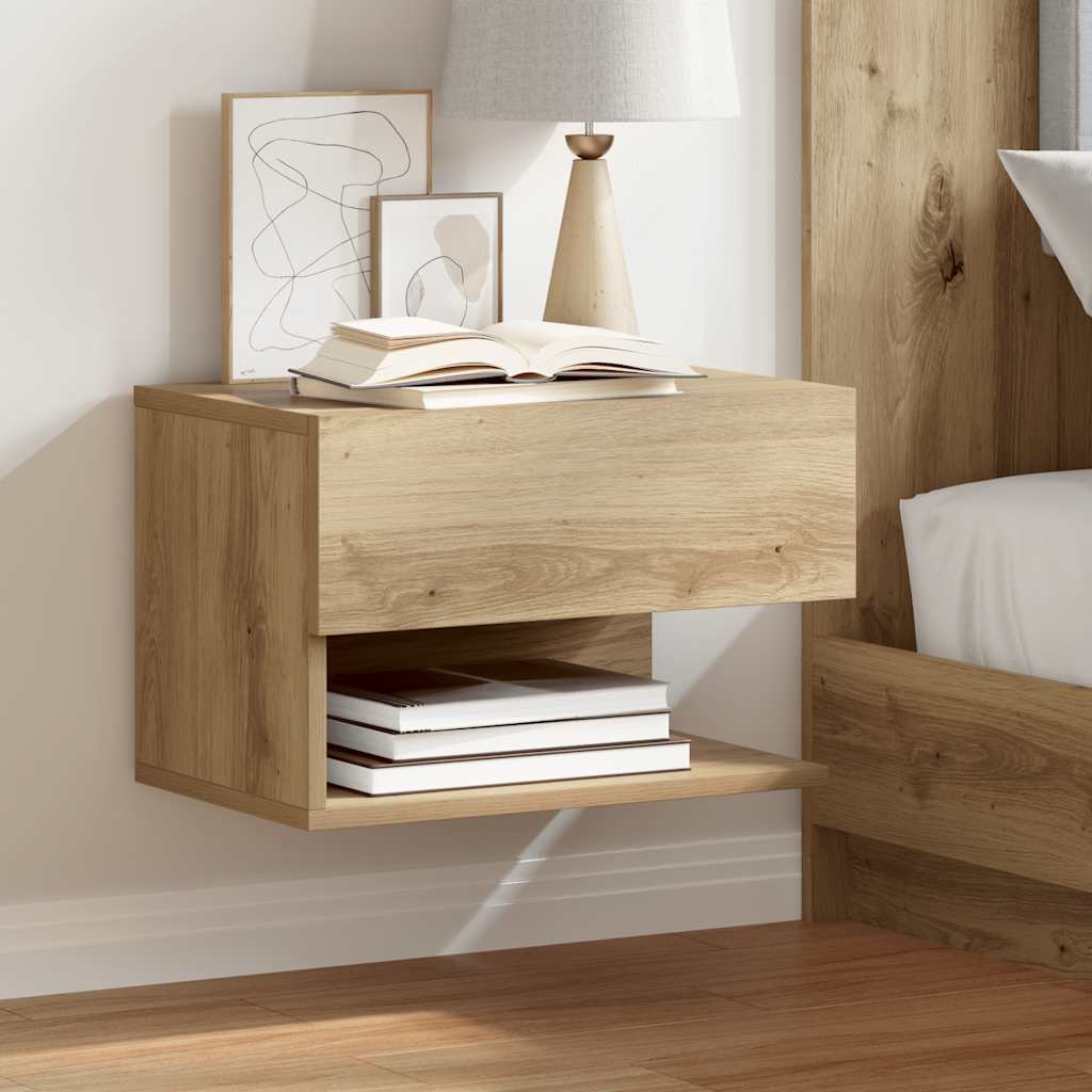 Wand-Nachttische 2 Stk. Artisan-Eiche