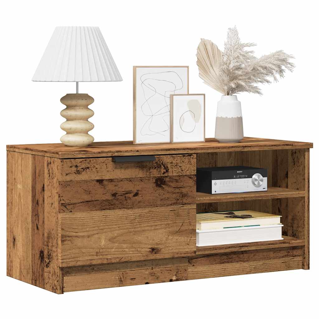 TV-Schränke 2 Stk. Altholz-Optik 80x35x36,5 cm Holzwerkstoff