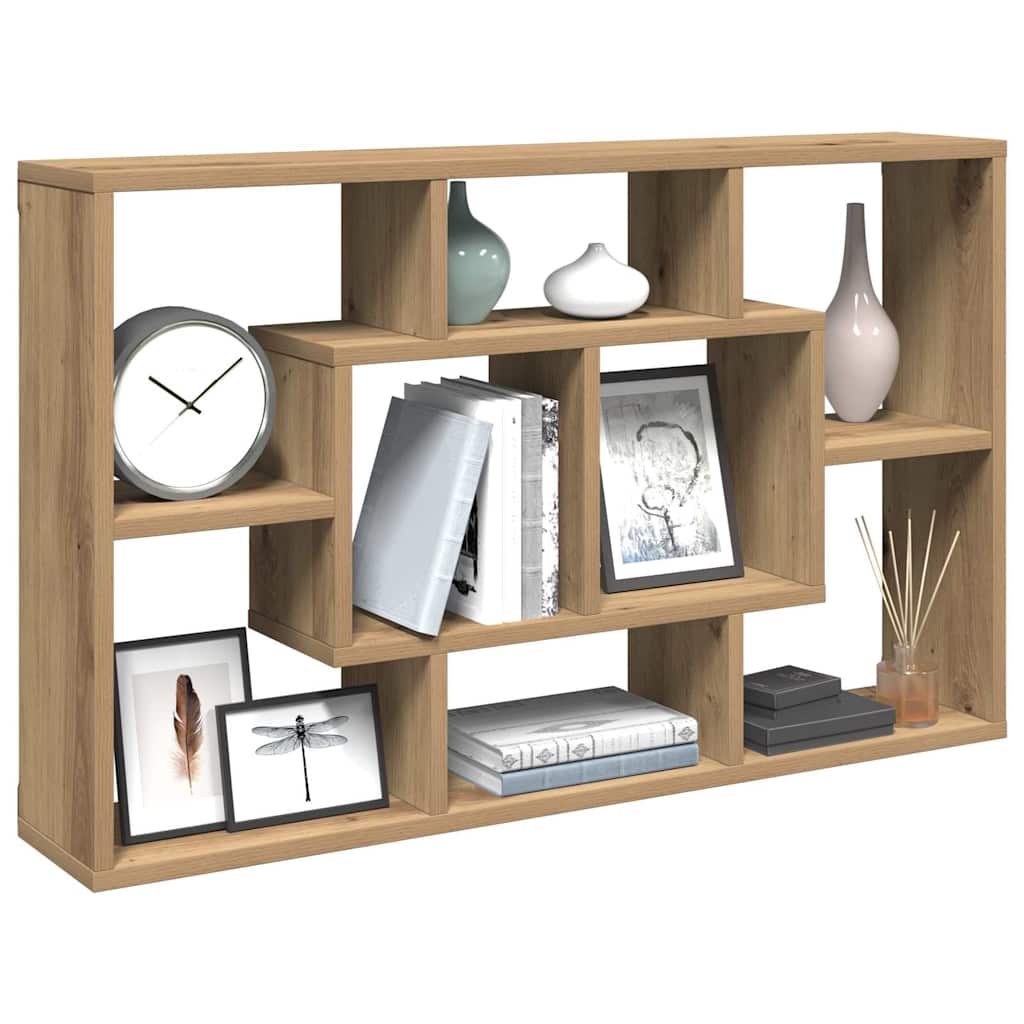 Wandregal Artisan-Eiche 85 x 16 x 52,5 cm Holzwerkstoff