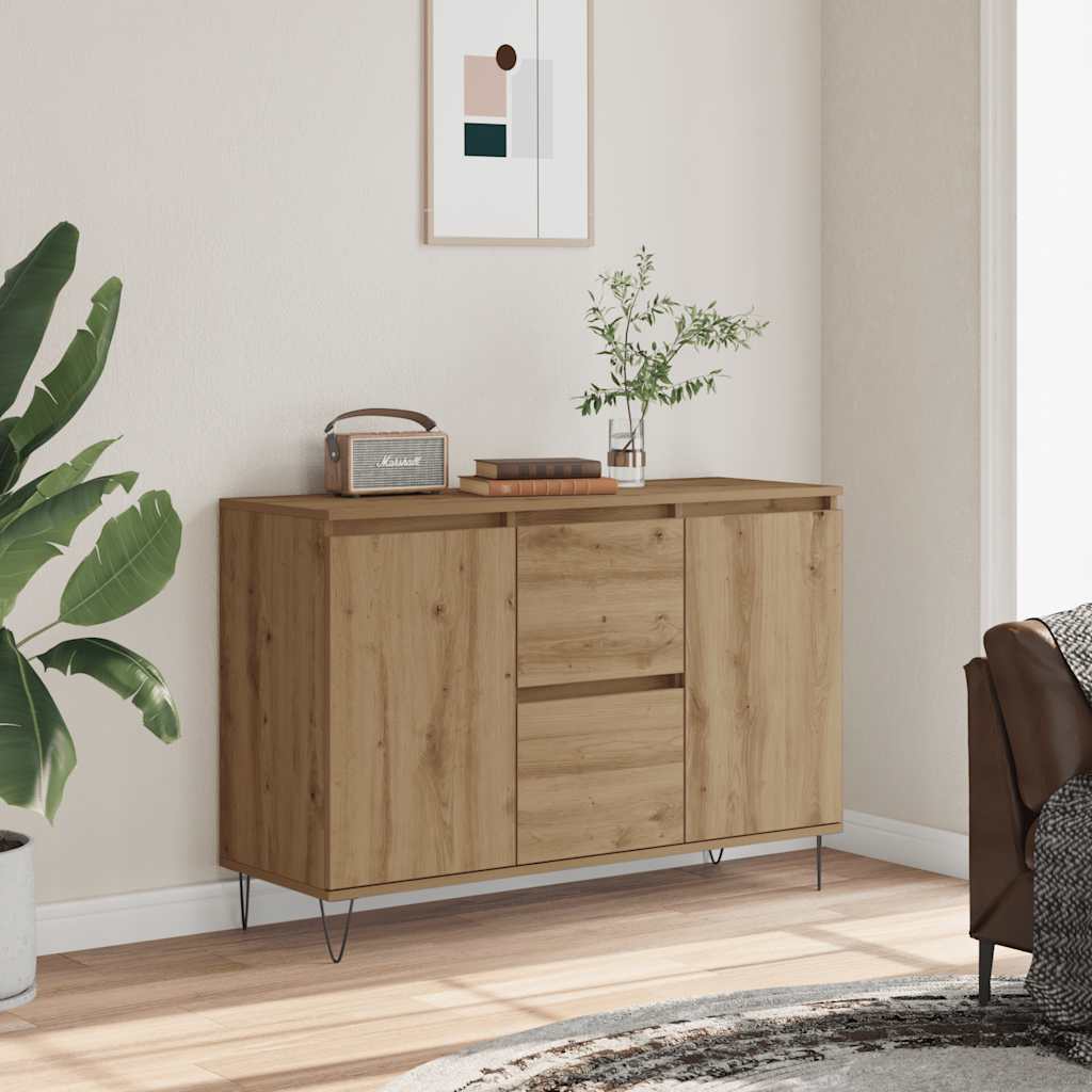 Sideboard Artisan-Eiche 101,5x35x70 cm Holzwerkstoff