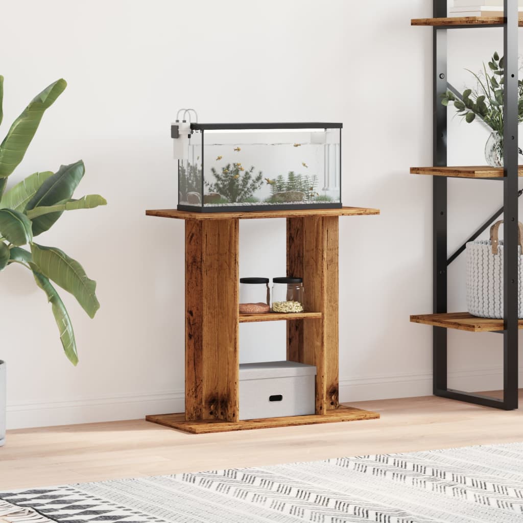Aquariumständer Altholz 60x30x60 cm Holzwerkstoff