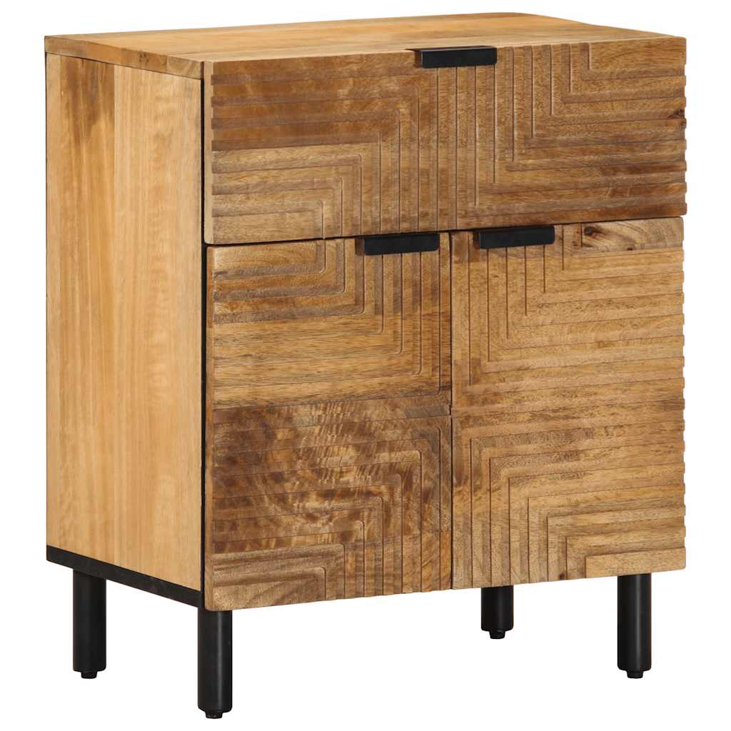 Nachttisch Braun 50x33x60 cm Massivholz Mango