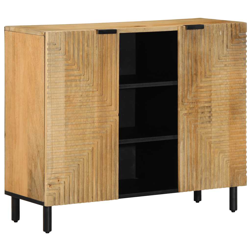 Sideboard Braun 90x33x75 cm Massivholz Mango