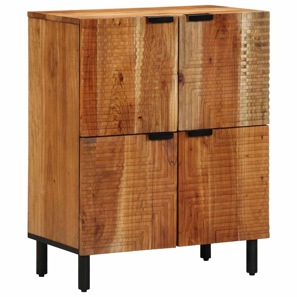 Sideboard mit Regal Braun 60 x 33 x 75 cm Massivholz Mango