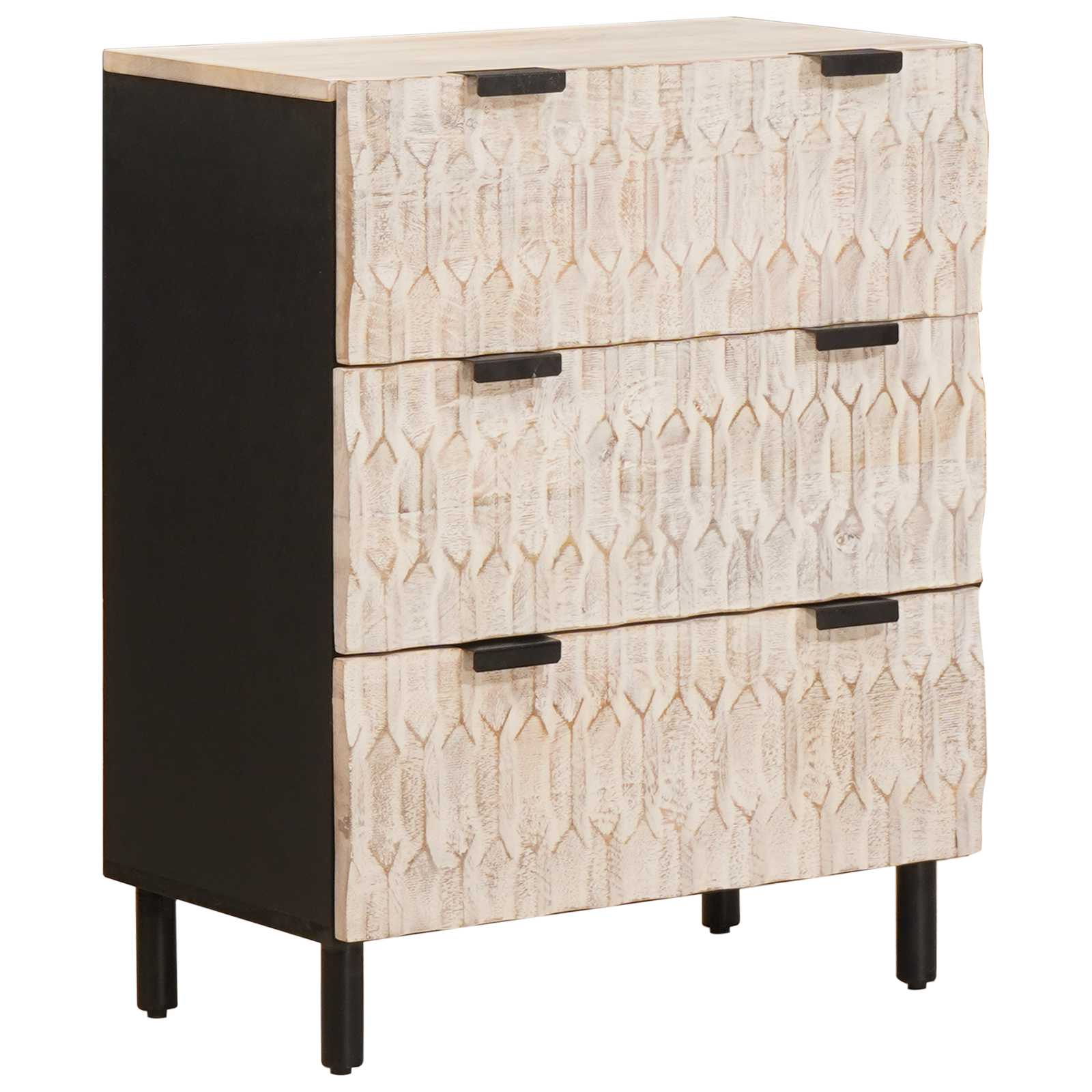 Sideboard 60 x 33 x 75 cm Massivholz Mango