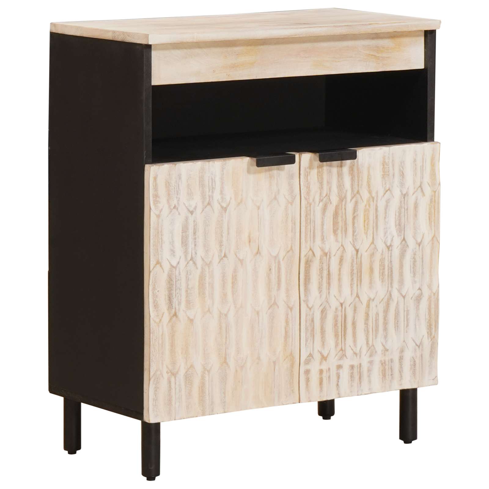 Sideboard Weiße gewaschene Oberfläche 60 x 33 x 75 cm