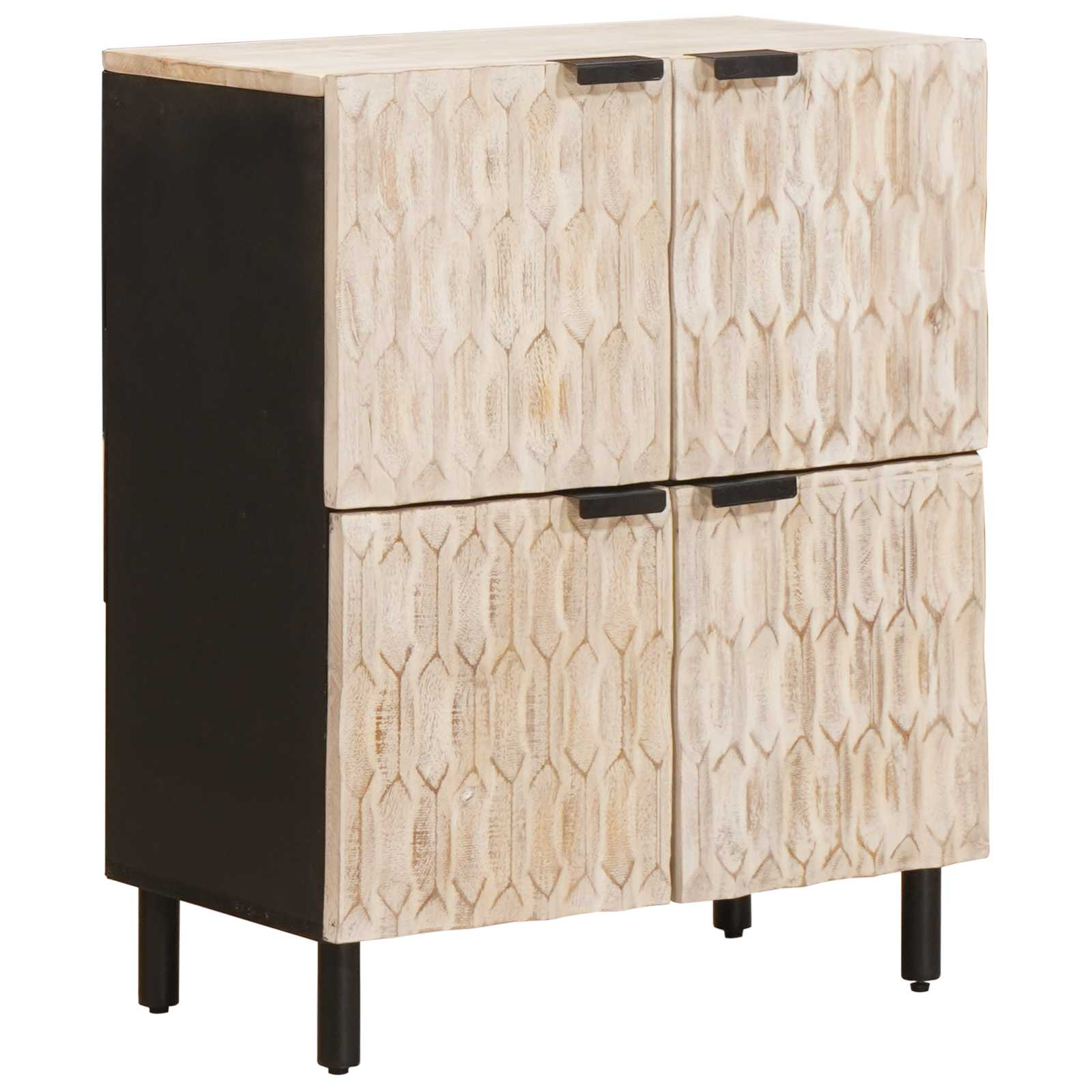 Sideboard Weiße gewaschene Oberfläche 60 x 33 x 75 cm