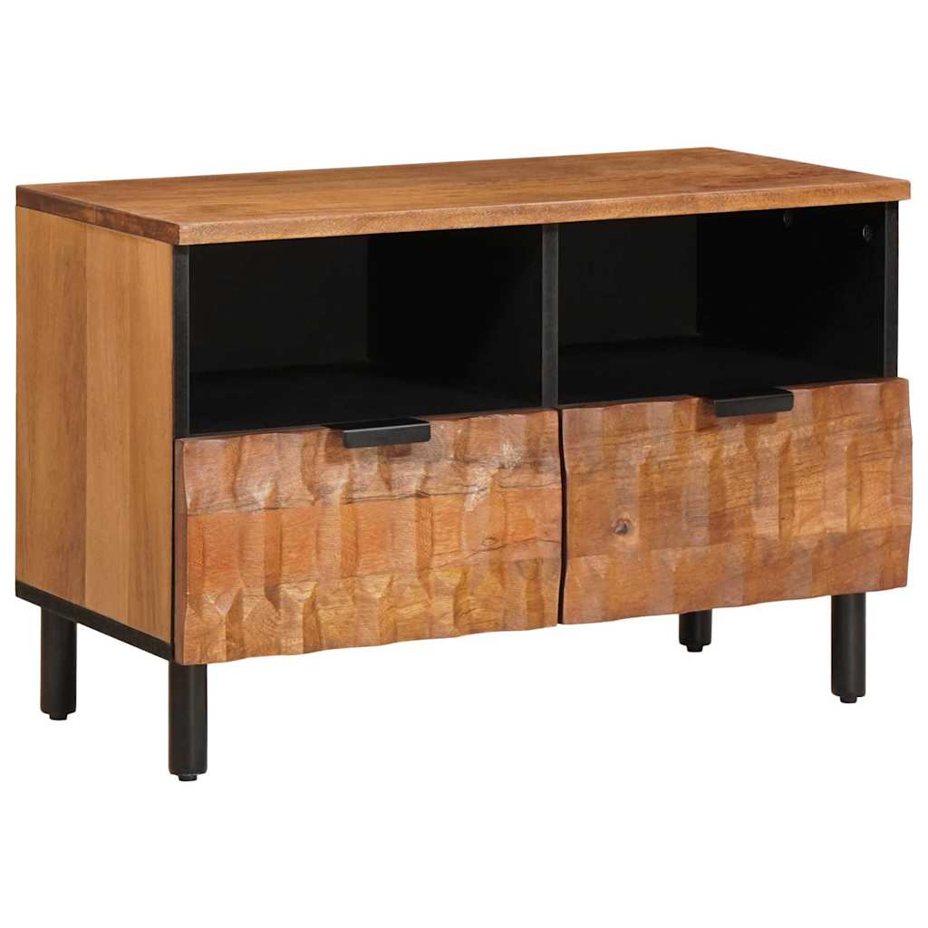 TV-Schränk Akazienbraune Oberfläche 70 x 33 x 46 cm