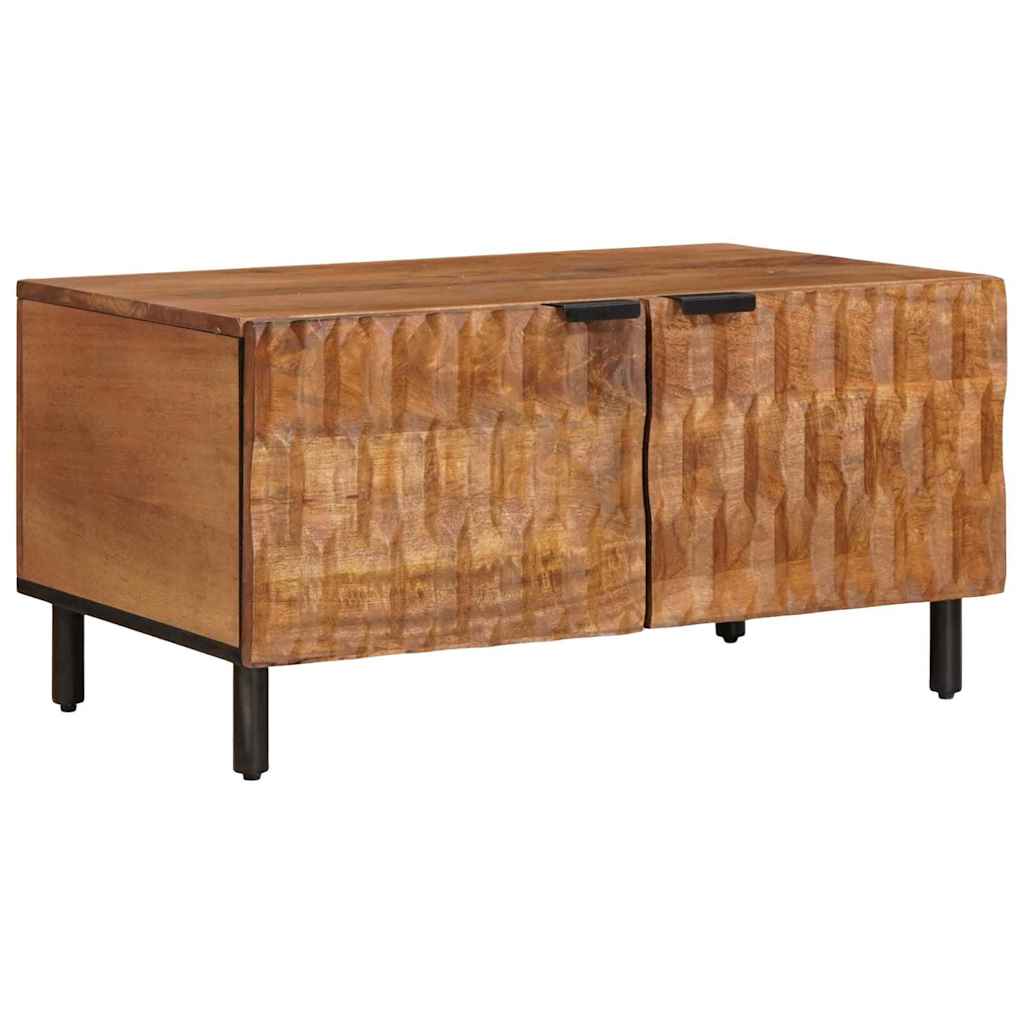 Couchtisch Braun 80 x 50 x 40 cm Massivholz Mango