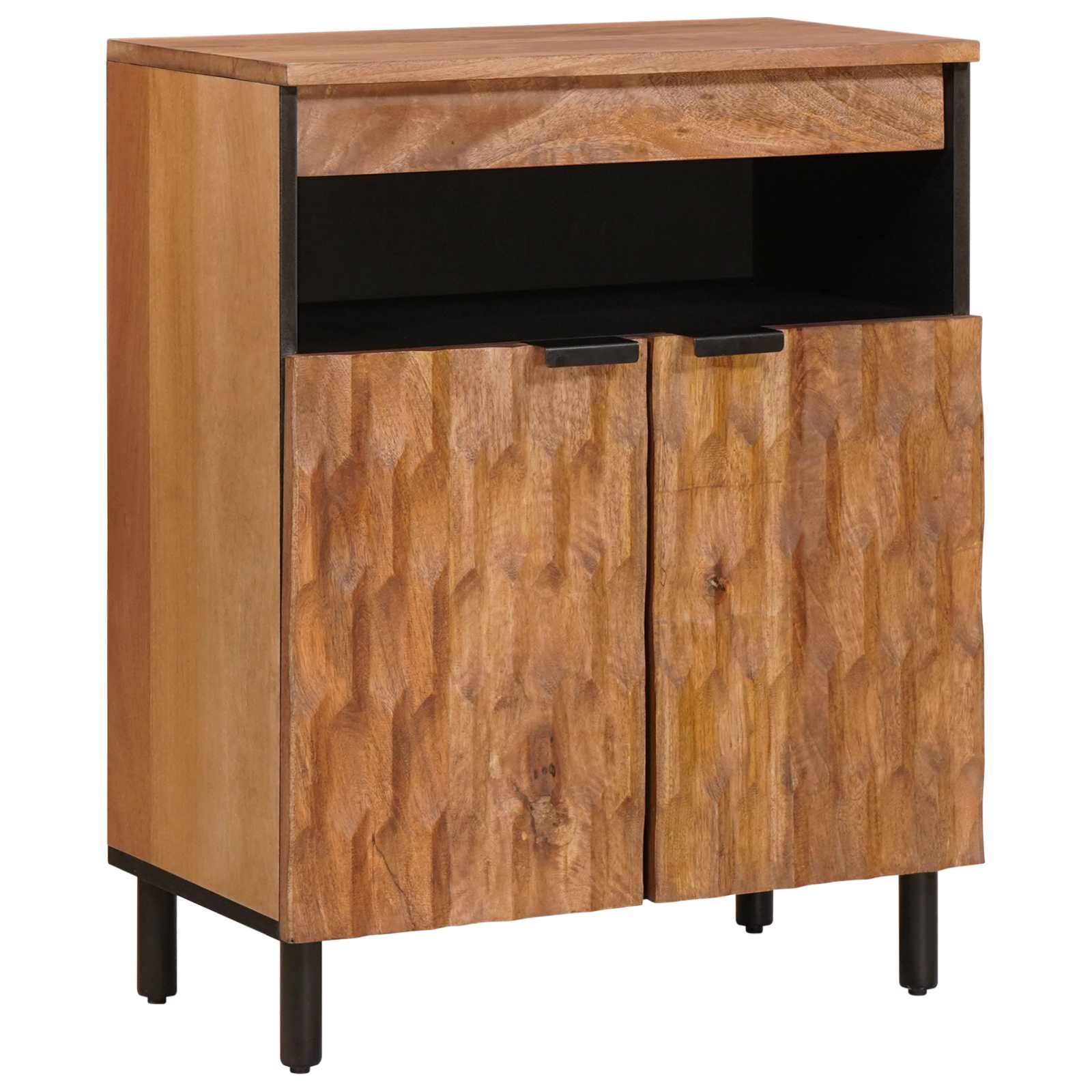 Sideboard Akazienbraune Oberfläche 60 x 33 x 75 cm